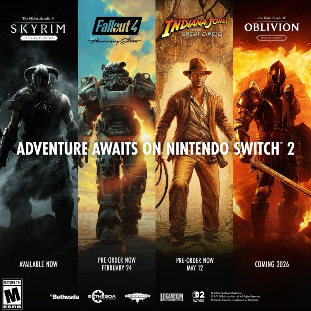 Bethesda is Landing On Switch 2 in Force! But Only One of These New Releases are Truly&nbsp;Physical!